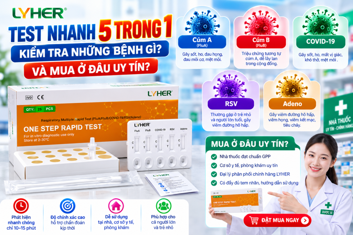 Kit test 5 trong 1 gồm những gì