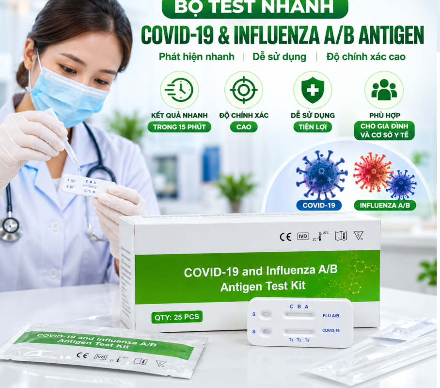 Cách kiểm tra kit test 2 trong 1