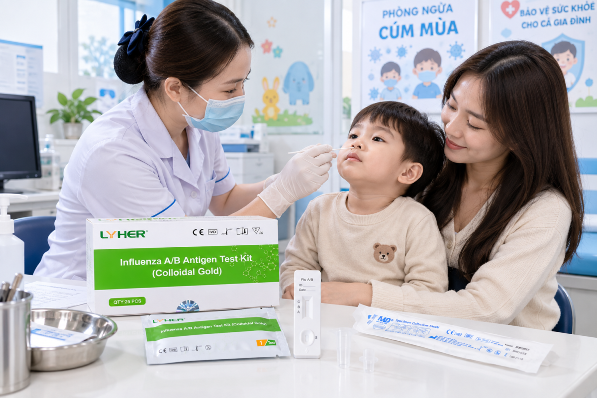 Kit test 2 trong 1 Cúm A/B phù hợp với ai